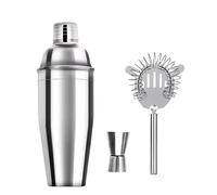Shaker Cocktail Shaker À Cocktails En Acier Inoxydable, 3/6 Pièces, Outils De Barman, Mélangeur Boissons, Kit(A 3pcs-750ml)