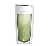 Shaker Cup Fitness Water Cup Milkshake Cup Sports Water Cup Portable Large Capacity Black (White)