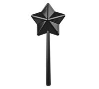 Shaker d'assaisonnement, en forme d'étoile en plastique, distributeur à un trou, rechargeable, amovible, léger, opération à une main, pour restaurant, barbecue, camping, (Schwarz)