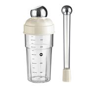 Shaker de barman robuste en polycarbonate d'une capacité de 600 ml avec des marques de mesure claires pour mélanger les liquides et utiliser des pubs