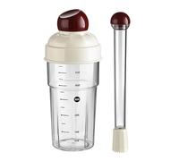 Shaker de barman robuste en polycarbonate d'une capacité de 600 ml avec des marques de mesure claires pour mélanger les liquides et utiliser des pubs