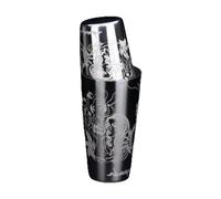 Shaker de boisson en acier inoxydable de qualité alimentaire avec gravure de grande capacité, ensemble de boîtes de mélange portables pour cocktail, finition barman