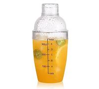 Shaker De Cocktail En Plastique, 350 Ml Transparent Mélangeur À Cocktail, Bouteille De Shaker Mélangeur De Thé Au Lait Au Café Glacé Avec Filtre Et Balance Pour Les Fêtes À Domicile Bar