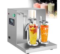 Shaker éLectrique à Double Agitateur 120 W, Double Agitateur 400 Tr/Min, Panneau De Commande NuméRique Intelligent Pour Thé Aux Perles, Boba, Café Et Cocktails Au Lait