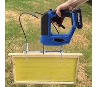 Shaker électrique rechargeable pour abeilles, sans fil, machine à secouer le miel pour l'apiculture, comprend une boîte de rangement, idéal pour les fermes d'abeilles à miel rouge 2 piles