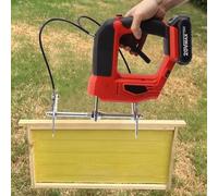 Shaker électrique rechargeable pour abeilles, sans fil, machine à secouer le miel pour l'apiculture, comprend une boîte de rangement, idéal pour les fermes d'abeilles à miel rouge 2 piles