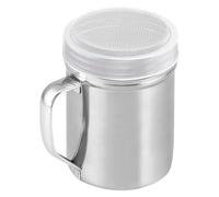 Shaker en acier inoxydable - Shaker en métal avec couvercle | Assaisonnement de poivrons | Sauveurs de sucre en poudre avec poignée | Dredger Salt and Pepper Shakerr | Farine de farine Shakerr pour la