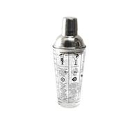 COOK CONCEPT - KV7351 - Shaker en Verre Avec Recette 450 ml Art de la Table Boisson Apéro, Cocktail, Bière, Jus, Apéritif, Alcool, Liqueur