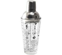 Cook Concept Shaker en verre KV7351 450 ml Argent et transparent Avec recettes