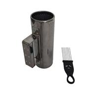 Shaker Guiro en métal avec grattoir pour instrument de musique cylindre rond percussions latines