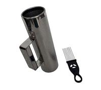 Shaker Guiro en métal avec grattoir pour instrument de musique cylindre rond percussions latines