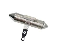 Shaker Guiro en métal avec grattoir pour instrument de musique cylindre rond percussions latines