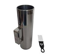 Shaker Guiro en métal avec grattoir pour instrument de musique cylindre rond percussions latines