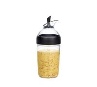 OXO Good Grips - Shaker à vinaigrette compact - Shaker pour sauce salade - Bouteille transparente - noir