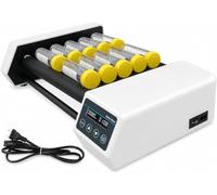 Shaker orbital numérique et mélangeur à rouleaux avec modes à bascule et roulant, moteur sans balais, minuterie 20-80 tr/min, peut contenir des tubes de centrifugeuse de 50 ml
