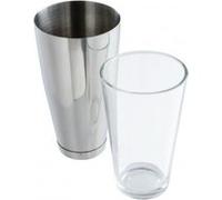 APS Boston Shaker, tasse 700 ml + verre 400 ml, alimentaire, lave-vaisselle, shaker à cocktail noble, acier inoxydable poli