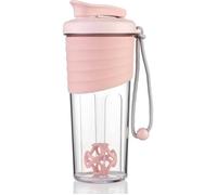 Shaker Protéine 700ml, Bouteille Agitateur Sans BPA Sans Odeur Rose Robuste