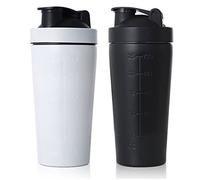 Shaker Proteine Inox,2 Pièces Sport Fitness Shaker 750ml Shaker à Protéines en Acier Inoxydable Protein Shaker Protéines Bottle
