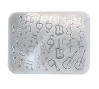 Shaker Remplissage de moule en résine époxy Outils de moulage en silicone Kit de moules Lettres carrées rectangulaires Bijoux