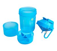 SmartShake Shaker de sport Original2GO avec réservoir 600 ml Neon Blue