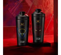 Shaker Wolverine en acier inoxydable recyclé Myprotein - Noir