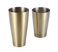 Shakers Boston Acier Inoxydable 600/750 ML Cocktail Martini Barman Set Titane Doré - Pour Maison Bar Club - 3 Couleurs Disponibles - Résistant à l'Usure et à la Rouille