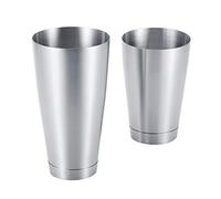 Shakers Boston en acier inoxydable 600/750 ML - Set tasses à cocktail pour barman, maison, fête, bar, club - Argent, Rose Doré, Titane Doré