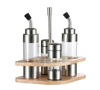 Shakers pour assaisonnements | Salière et poivrière | Ensemble de récipients à vinaigre en acier inoxydable | Bouteilles d'huile pour cuisine | Distributeur de vinaigre | Accessoires de table pour