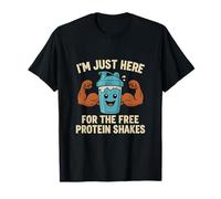 Shakes Protein Shakes Gym Nutrition Cartoon Shaker Bouteille T-Shirt