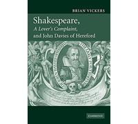 Shakespeare, A Lover's Complaint, and John Davies of Hereford