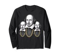 Shakespeare Bard Littérature Anglaise Rap Old School Retro 90s Manche Longue