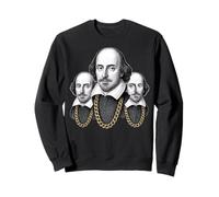 Shakespeare Bard Littérature Anglaise Rap Old School Retro 90s Sweatshirt