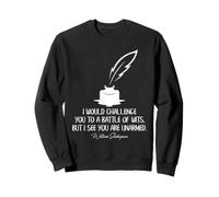 Shakespeare Battle of Wits Citation Littéraire Bard Humour Sweatshirt