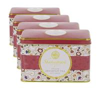 Shakespeare Birthplace Trust : Boîte à thé avec 40 sachets de thé English Breakfast (Lot de 4)