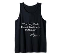 Shakespeare Citation - The Lady Doth Protest Too Much - Hamlet Débardeur