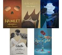 Shakespeare Collector’s Classics Collector's 5-Book Set | 5-Book Set: Hamlet, Macbeth, Othello, Romeo & Juliet, A Midsummer Night’s Dream | Premium English Literature Collection | Collector's Edition