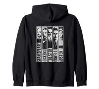 Shakespeare Dickens Tolstoy Orwell Austen Boîte de Livres Sweat à Capuche