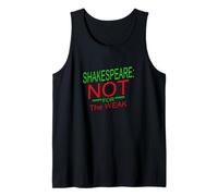 Shakespeare en détresse n'est Pas pour Un Slogan mème Humoristique Faible Débardeur