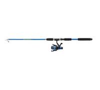 Shakespeare Firebird Tele Spinning Combo Ensemble Canne Téléscopique et Moulinet pour la Pêche au Leurre en Mer, Polyvalent et Résistant, Bleu foncé
