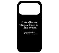Shakespeare Hamlet Citation - Lost All My Mirth Coque pour iPhone 17 Pro Max