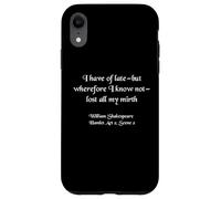 Shakespeare Hamlet Citation - Lost All My Mirth Coque pour iPhone XR