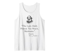 Shakespeare Hamlet Citation - The Lady Doth Protest Too Much Débardeur