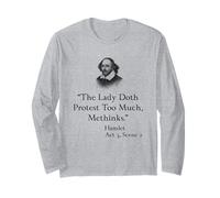 Shakespeare Hamlet Citation - The Lady Doth Protest Too Much Manche Longue