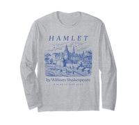 Shakespeare Hamlet Cute Book Lover Bookworm Drama Teacher Manche Longue