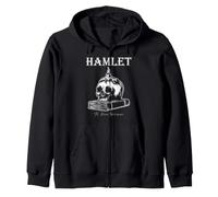 Shakespeare Hamlet Skull Candle Book Gothic Littérature Sweat à Capuche