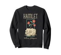Shakespeare Hamlet Skull Candle Book Gothic Littérature Sweatshirt