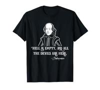 Shakespeare Hell is Empty Citation Dark Literature Bard T-Shirt