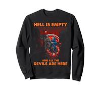 Shakespeare Hell is Empty Citation Dark Tempest Littérature Sweatshirt