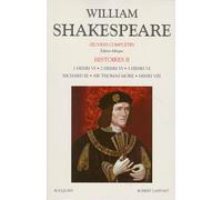 Shakespeare - Histoire - tome 2 - Edition bilingue français/anglais Tome 2 - William Shakespeare - Bouquins Editions - broché - Théâtre
