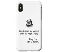 Shakespeare King Lear Play Citation - Speak What We Feel... Coque pour iPhone X/XS